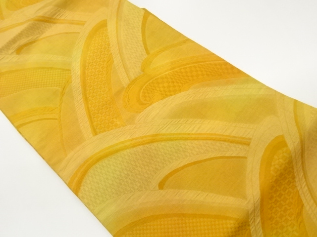 抽象波模様織出し名古屋帯